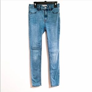 Free People Light Wash Skinny Jeans